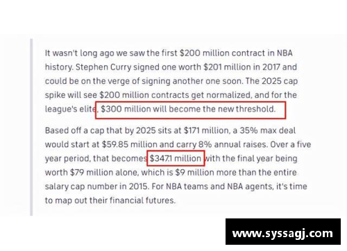 NBA球员合同：洞悉薪酬与条款